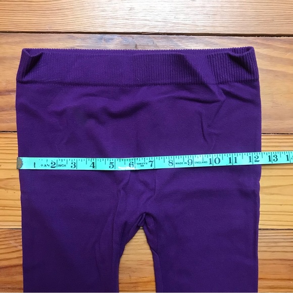 Blue Star Clothing Heavyweight Purple Thick Ankle Length Leggings, NWT, S - Picture 4 of 10